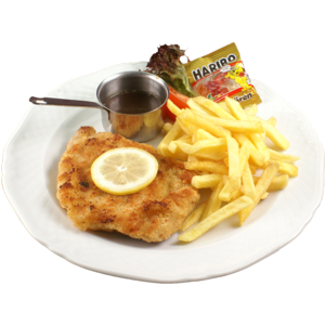 Schnitzelchen-Pommes